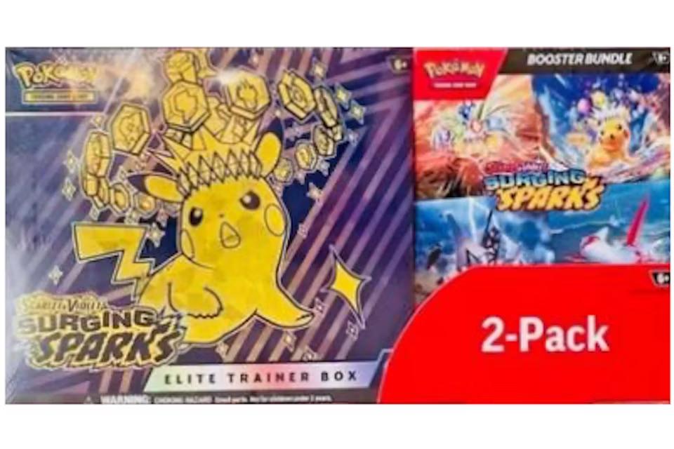Costco Pokemon Surging Sparks 2-Pack Trainer Box and Booster Bundle
